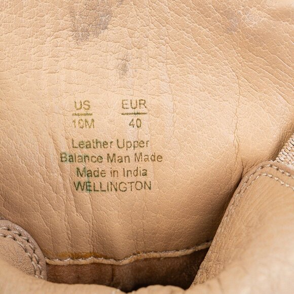 Sam Edelman Wmn Wellington Sesame Leather Festival Chelsea Platform Boots sz 10 - Picture 8 of 9